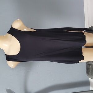 ZYIA Black Asymmetrical Sleeveless Tank Top